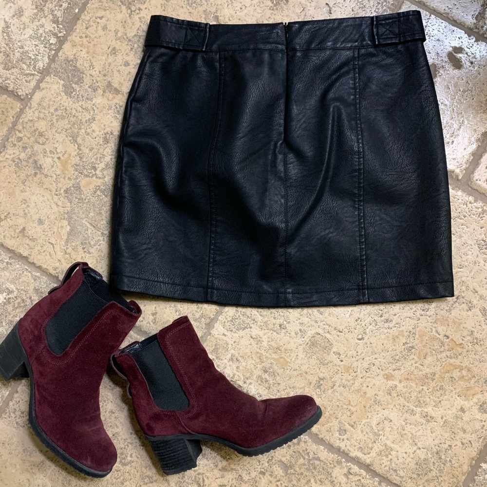 NWT JACK by BB Dakota Vegan Faux Leather Skirt - Picture 6 of 7